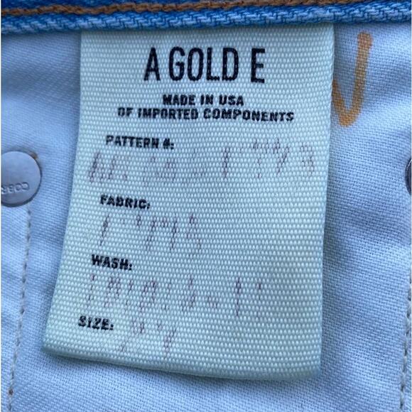 New Agolde Women Light Wash Distressed Ripped Jean Denim Mini Skirt Size 27 - Picture 11 of 11